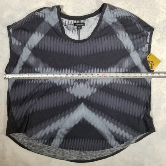 Calvin Klein Jeans Three-Tone Gray Sleeveless Top - Picture 8 of 8